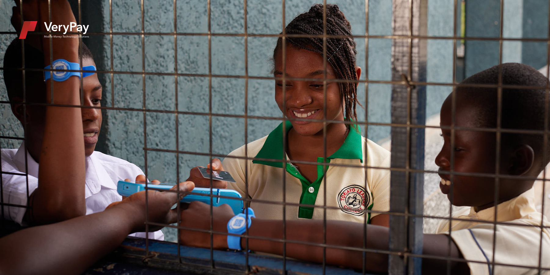 Children paying with their VeryPay payment tokens